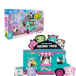 Squishmallows Squish Tour Toy Truck - Teal and Pink